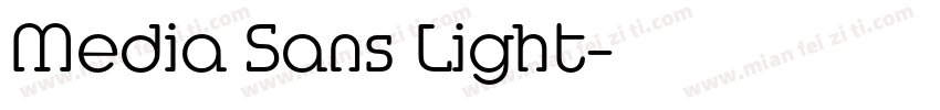 Media Sans Light字体转换
